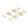 Best 4 x Foam wheels Sand Grey / Honey Yellow Aktivitetslegetøj