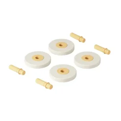 Best 4 x Foam wheels Sand Grey / Honey Yellow Aktivitetslegetøj