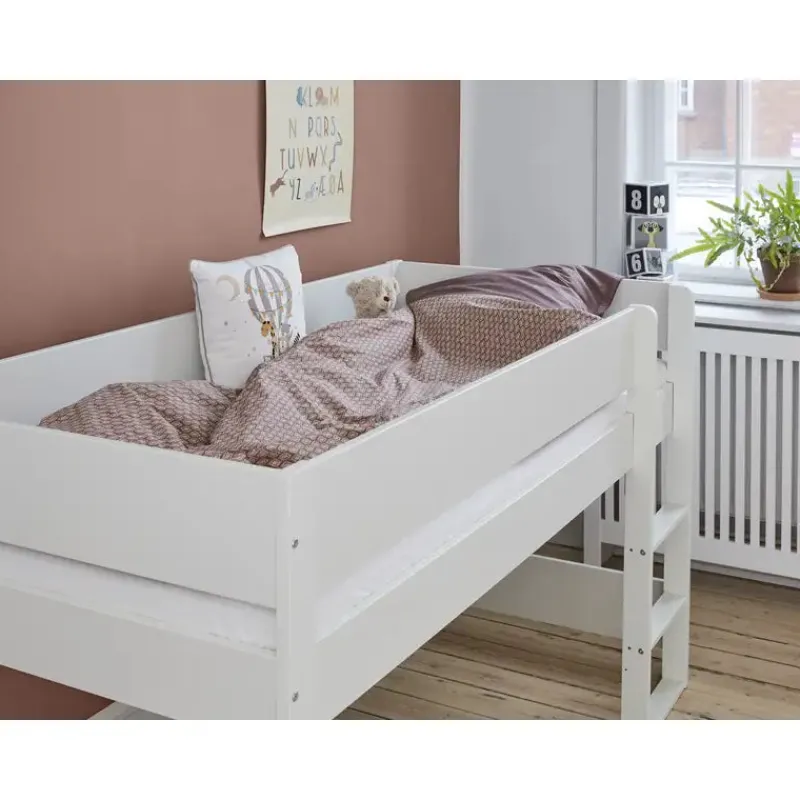 Online Argos Halvhøjseng med sengehest i Sunny Yellow Børn Børnemøbler|Juniorsenge