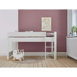 New Argos Halvhøjseng med sengehest i Azur Mint Børn Børnemøbler|Juniorsenge