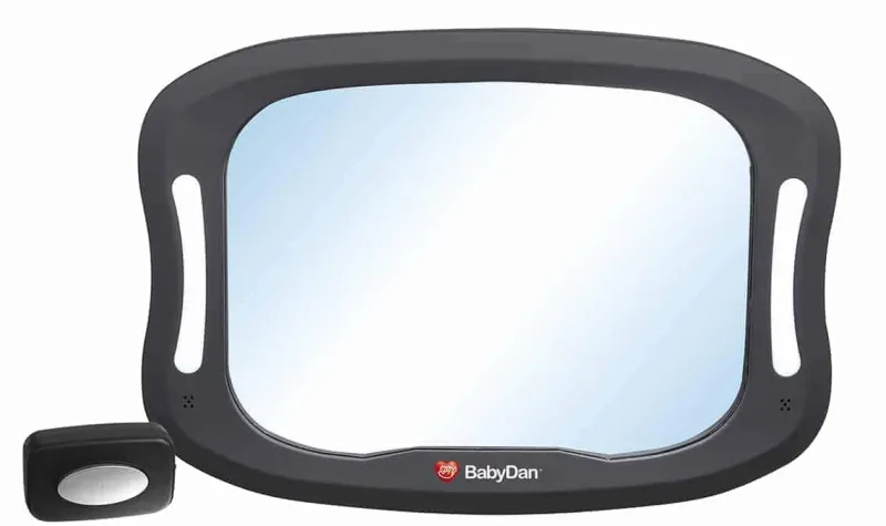 Best BabyDan bagsædespejl m/LED lys Tilbehør Til Autostol &Amp; Bil