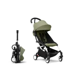 Outlet Yoyo3 - Olive/Hvid Klapvogne