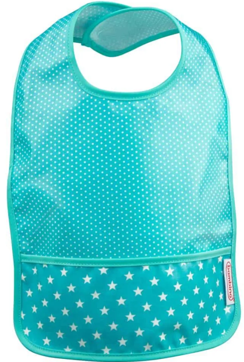 Outlet Easy wipe BIB turquoise Hagesmække|Hagesmække