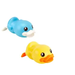 B.Duck Wind Up Bath Duck - Gul/Blå Badelegetøj