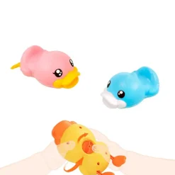 B.Duck Wind Up Bath Duck - Gul/Blå Badelegetøj