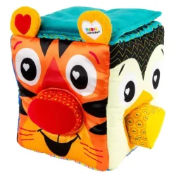 Clearance Blød puttekasse m. dyremotiver Aktivitetslegetøj