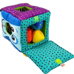 Clearance Blød puttekasse m. dyremotiver Aktivitetslegetøj