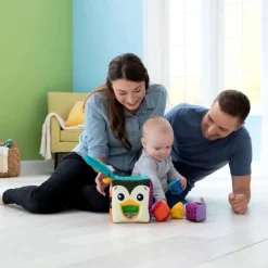 Clearance Blød puttekasse m. dyremotiver Aktivitetslegetøj