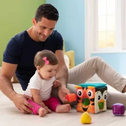 Clearance Blød puttekasse m. dyremotiver Aktivitetslegetøj