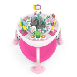 New Bounce Bounce Baby™ 2 - i - 1 legetrampolin og bord pink Aktivitetslegetøj