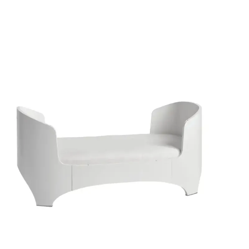 Outlet Classic babyseng - Hvid - U. madras Børn Børnemøbler|Tremmesenge