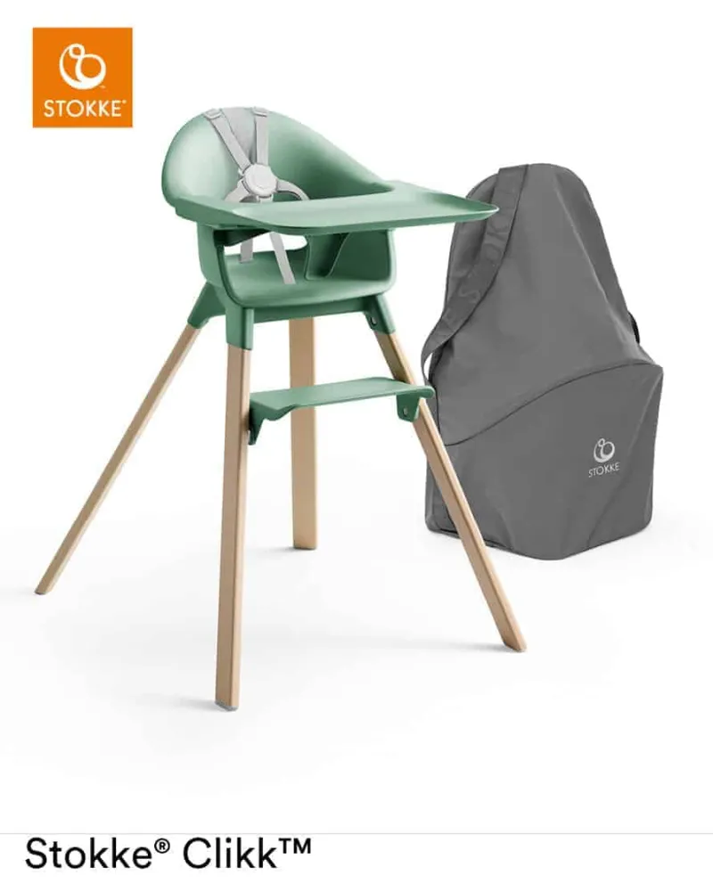 Sale Clikk Stol inkl. Rejsetaske - Clover Green Højstole