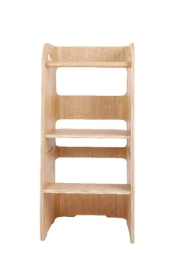 Outlet Læringstårn - Birketræsfinér med en overflade afslutning i egetræ Børn Børnemøbler