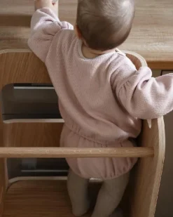 Outlet Læringstårn - Birketræsfinér med en overflade afslutning i egetræ Børn Børnemøbler