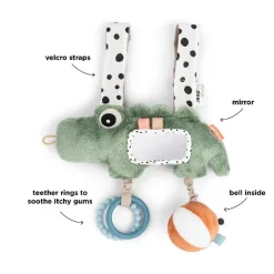 New Aktivitetsophæng Croco Grøn Aktivitetslegetøj|Rangler