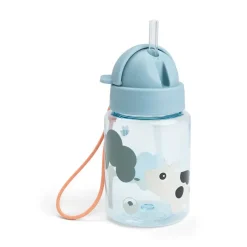 Hot Drikkedunk Med Sugerør - Farm Blue 280 ml Madkasser &Amp; Drikkedunke