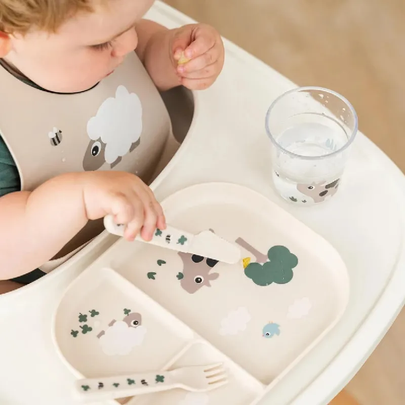 Clearance Foodie inddelt tallerken Tiny farm Sand Service