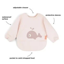 Outlet Hagesmæk med ærmer - Wally - Powder Hagesmække|Hagesmække