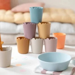 Kiddish mini kop 2 stk. Croco Mustard Service