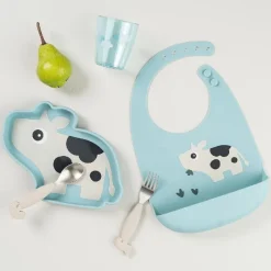 Hot Silikone hagesmæk Dotti Blå Hagesmække|Hagesmække