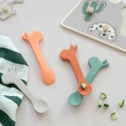 Sale Silikone ske 2 stk Lalee - Blue Bestik