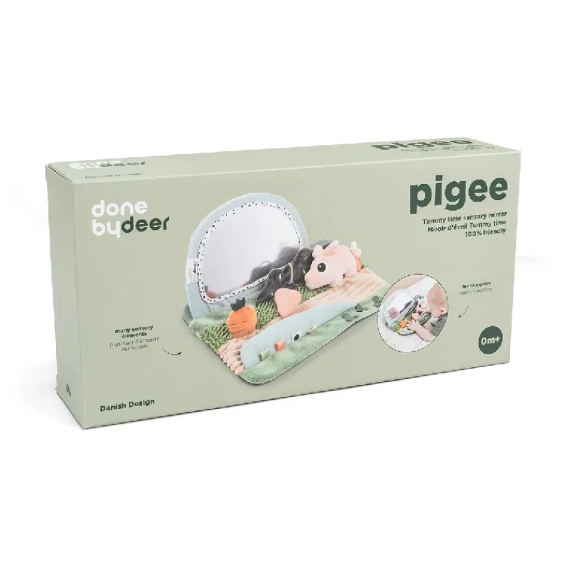 New Tummy time sensorisk spejl Tiny farm Farvemix Aktivitetslegetøj|Rangler