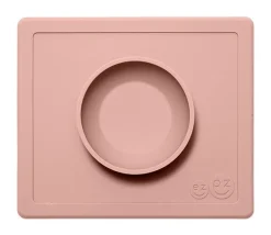 Hot dækkeserviet og skål i ét - Happy Bowl - Støvet Rosa Dækkeservietter|Service