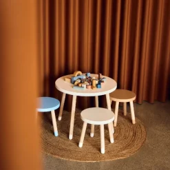 New DOTS bord Ø60x47cm Cream White Børn Børnemøbler