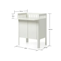 Online Nova Puslebord Cream white Børn Kommoder