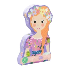 Hot Floss & Rock - Puslespil m. formet motiv & æske 40 brikker - Fairy Tale Aktivitetslegetøj|Spil &Amp; Puslespil