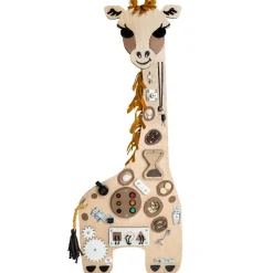 Outlet Aktivitetstavle Giraf til væg Trælegetøj|Kreativitet