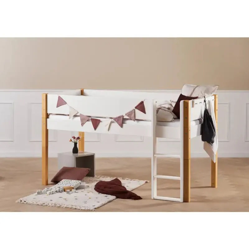 Outlet Frej Halvhøjseng med bøgeben Børn Børnemøbler|Juniorsenge