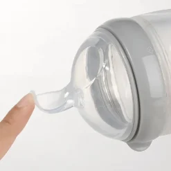 New Silicone Feeding Spoon Bottle 160ml - Grey Sutteflasker &Amp; Tilbehør|Sutteflasker &Amp; Tilbehør