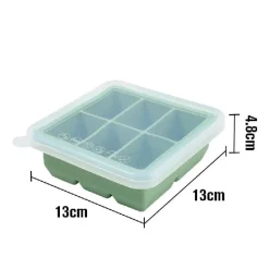Online Silikone Frysebakke m. låg 6 rum - Apricot Service