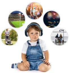 Outlet Høreværn til Baby - Blå Høreværn