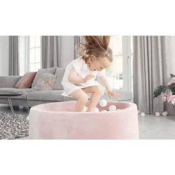 Sale boldbassin baby pink 100x30 cm med 250 bolde Boldbassin