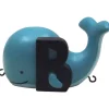Outlet B bogstav med blåhval til navnetog Bogstaver