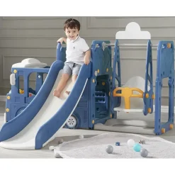 Outlet aktivitets lastbil med rutsjebane og gynge Udeleg