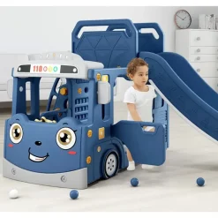 Outlet aktivitets lastbil med rutsjebane og gynge Udeleg