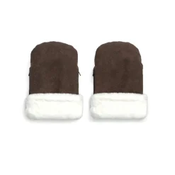 KONG.WALTHER Østerbro Handsker Brown faux suede Tilbehør Til Vogne