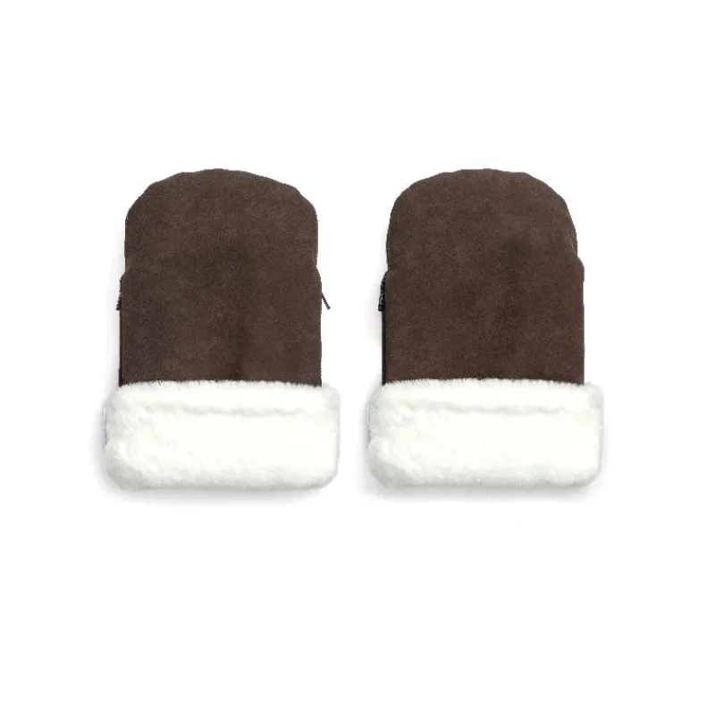 KONG.WALTHER Østerbro Handsker Brown faux suede Tilbehør Til Vogne