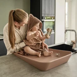 Clearance Hoodie - Woodland - Økologisk bomuld - Clay Børn Badeslag &Amp; Håndklæder|Tekstiler