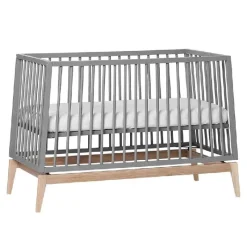 Sale Luna inkl. Ombygningskit - Grå Børn Børnemøbler|Babysenge