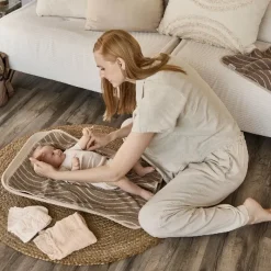 New Topper til puslepude - Woodland - Økologisk bomuld - Cappuccino Børn Puslehynder|Tekstiler