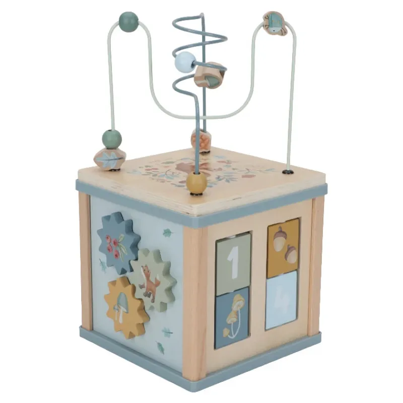 New - Aktivitetskube - Forest Friends Trælegetøj|Aktivitetslegetøj