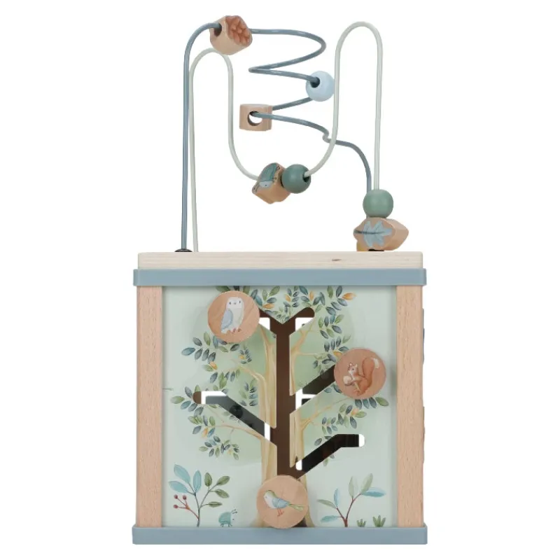 New - Aktivitetskube - Forest Friends Trælegetøj|Aktivitetslegetøj