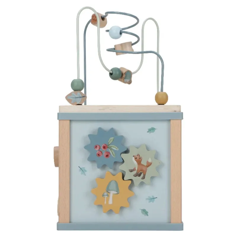 New - Aktivitetskube - Forest Friends Trælegetøj|Aktivitetslegetøj