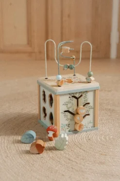 New - Aktivitetskube - Forest Friends Trælegetøj|Aktivitetslegetøj