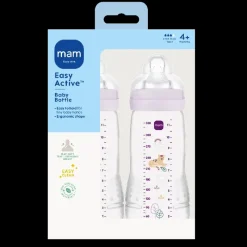 Easy Active Baby Bottle 330ml 2p Pink Sutteflasker &Amp; Tilbehør|Sutteflasker &Amp; Tilbehør