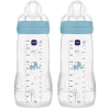 Easy Active Baby Bottle 330ml 2p Blue Sutteflasker &Amp; Tilbehør|Sutteflasker &Amp; Tilbehør